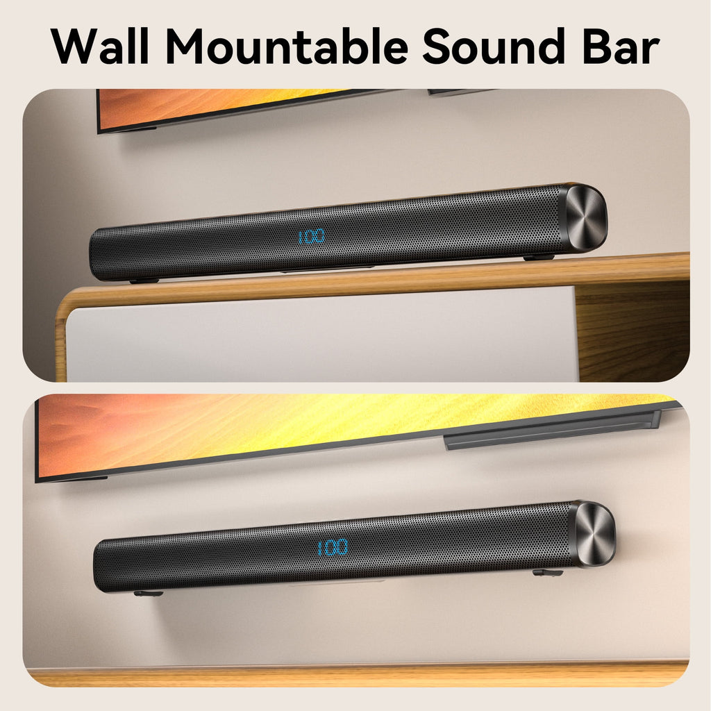 VEATOOL Sound Bar for TV,60W Soundbar Surround Sound Home Theater Syst