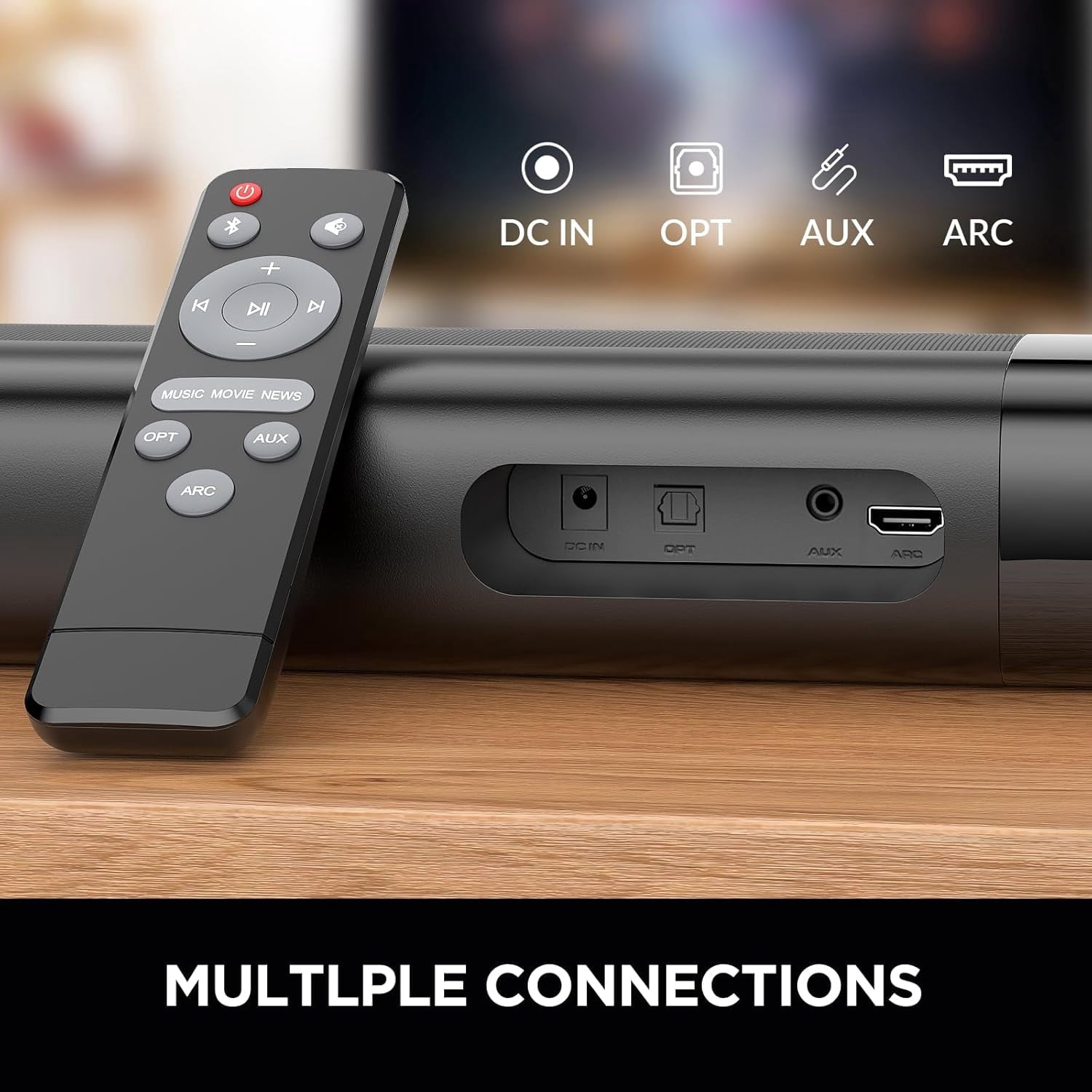 COWIN Sound Bar for TV, 2-in-1 Detachable Soundbar with Auto Volume Bo