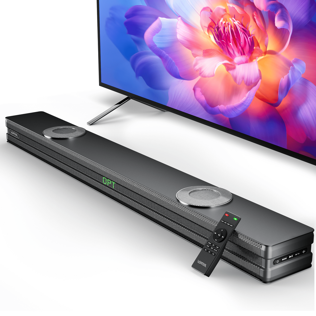 VEATOOL Sound Bar for TV,60W Soundbar Surround Sound Home Theater Syst